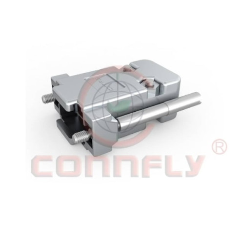 CONNECTOR D-SUB HOOD 9PIN LONG BOLT CHROMIUM PLATE - DS1046-09C1L1