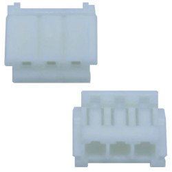 CON.T.B.2.50MM 3PIN(1X3)180C FEMALE WHITE CONNFLY