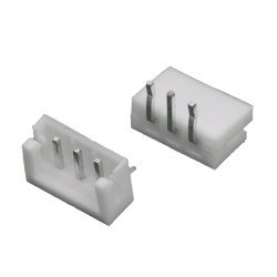 CON.T.B.2.50MM 3PIN(1X3) THT R/A MALE WHITE CONNFL