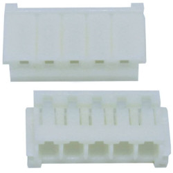 CON.T.B.2.50MM 5PIN(1X5)180C FEMALE WHITE CONNFLY - DS1069-01-05FCW