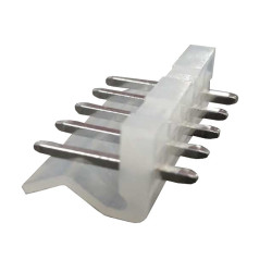 CON.T.B.5.08MM 5P 180C MALE TRANSPARENT CONNFLY - DS1074-05MVT6 CON.T.B.5.08MM 5P 180C MALE TRANSPARENT CONNFLY - DS1074-05MVT6