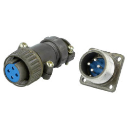 CONNECTOR MICRO JACK 4PIN MALE&FEMALE BLACK CONNF - DS1110-08-04LYP