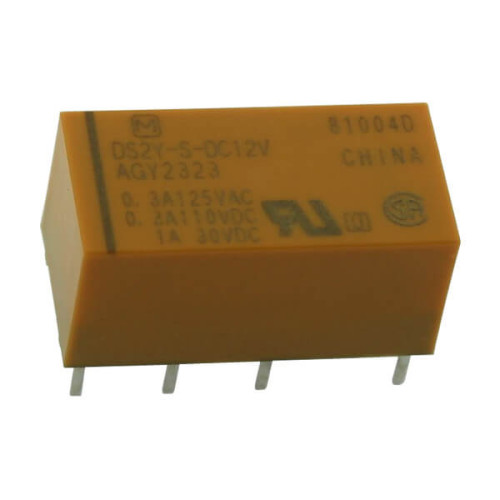 RELAY TELECOM 2A 12V DPDT (2 Form C) THT - DS2Y-S-DC12V RELAY TELECOM 2A 12V DPDT (2 Form C) THT - DS2Y-S-DC12V