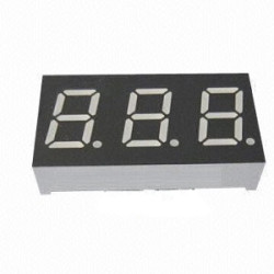 LED DISPLAY 7 SEGMENT 3DIGIT 10.2MM (-) RED - E1-3040-CUR-3-CT LED DISPLAY 7 SEGMENT 3DIGIT 10.2MM (-) RED - E1-3040-CUR-3-CT