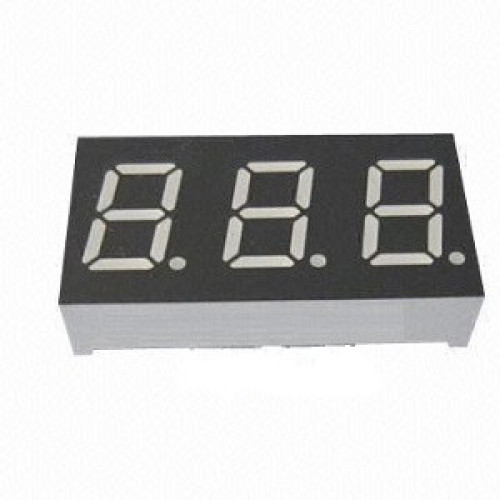 LED DISPLAY 7 SEGMENT 3DIGIT 10.2MM (-) RED - E1-3040-CUR-3-CT