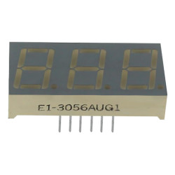 LED DISPLAY 7 SEGMENT 3DIGIT 14.2MM (-) RED - E1-3056-CUR-1-CT LED DISPLAY 7 SEGMENT 3DIGIT 14.2MM (-) RED - E1-3056-CUR-1-CT