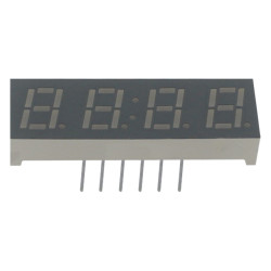LED DISPLAY 7 SEGMENT 4DIGIT 7MM (-) YELLOW - E1-4028-CUY-1-CT