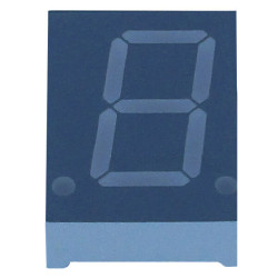 LED DISPLAY 7 SEGMENT 1DIGIT 20.4MM (+) RED - E2-1080-AUR-1-CT