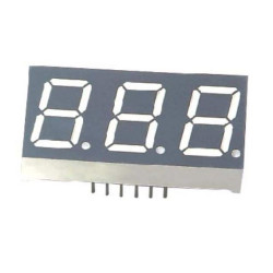 LED DISPLAY 7 SEGMENT 3DIGIT 14.2MM (-) RED - E3-3056-CUR-1-CT LED DISPLAY 7 SEGMENT 3DIGIT 14.2MM (-) RED - E3-3056-CUR-1-CT
