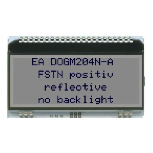 LCD CHARACTER 20X4 FSTN POSITIVE 3.3V - EA DOGM204N-A
