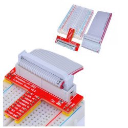 GPIO DIY KIT WITH BREADBOARD + GPIO PINBOARD + CAB - GPIO RASPBERRY PI