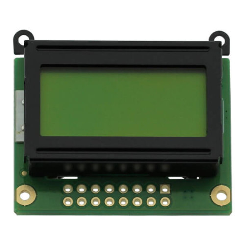 LCD CHARACTER 8X2 STN POSITIVE YELLOW GREEN 5V - HC080202C-VA