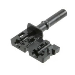 CONNECTOR FIBER OPTIC PLUG SMPLX 1000UM BLACK