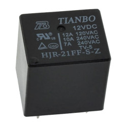 RELAY 15A 12VDC 1FormC - HJR-21FF-S-Z-12VDC RELAY 15A 12VDC 1FormC - HJR-21FF-S-Z-12VDC