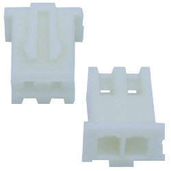 CON.T.B.2.50MM 2P 180C FEMALE WHITE CONNFLY - I-DS1069-SCW002