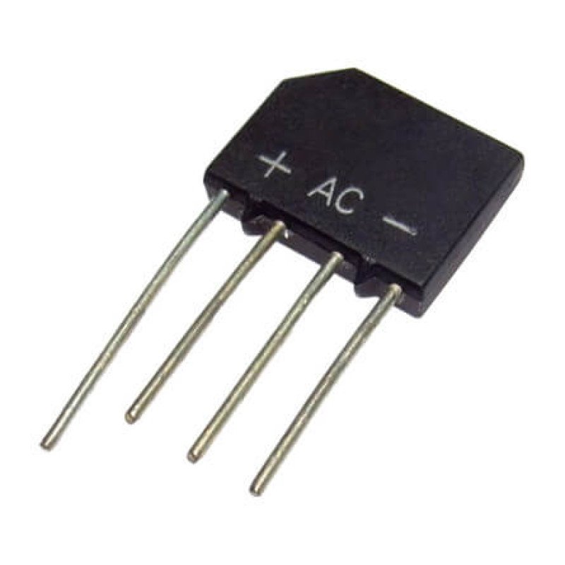 DIODE BRIDGE 2A 1000V GLASS PAS. TARAK KINGTRONICS - KBP210-KT
