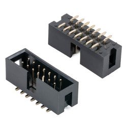 BOX HEADER 14PIN(2x7) 2.54mm SMT V/T MALE BLACK BOX HEADER 14PIN(2x7) 2.54mm SMT V/T MALE BLACK