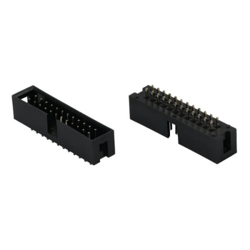 BOX HEADER 24PIN(2x12) 2.54mm THT V/T MALE BLACK - L-KLS1-202-24-S-B BOX HEADER 24PIN(2x12) 2.54mm THT V/T MALE BLACK - L-KLS1-202-24-S-B