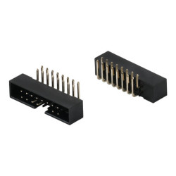 BOX HEADER 16PIN(2x8) 2.00mm THT R/A MALE BLACK - L-KLS1-202B-16-R-B BOX HEADER 16PIN(2x8) 2.00mm THT R/A MALE BLACK - L-KLS1-202B-16-R-B
