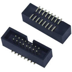 BOX HEADER 16PIN(2x8) 1.27MM SMT V/T MALE BLACK - L-KLS1-202C-16-T-B BOX HEADER 16PIN(2x8) 1.27MM SMT V/T MALE BLACK - L-KLS1-202C-16-T-B
