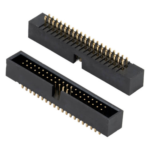 BOX HEADER 40PIN(2x20) 1.27MM THT V/T MALE BLACK - L-KLS1-202C-40-S-B