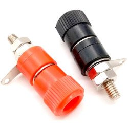 CONN.BINDING POST 4MM H:33MM M4 RED IC-240