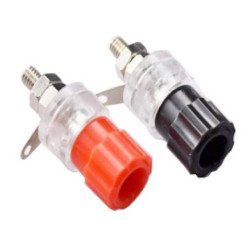 CONN.BINDING POST 4MM H:33MM M4 RED IC-240B