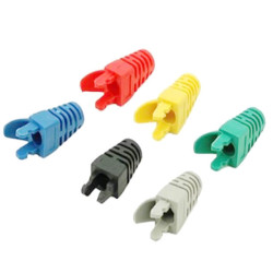 CONN. MODULAR PLUG BOOT RJ45 GREEN - L-KLS12-RJ45-A-1