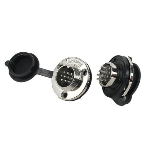 CONN.MICRO JACK M19 10P IP55 ROUND FLANGE PIN