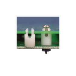 BARBED DISTANCE SNAP LOCK 25.00MM WHITE 5.00MM