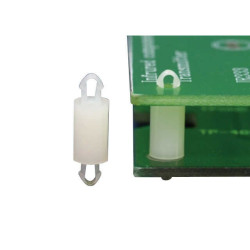 BARBED DISTANCE SNAP LOCK 6.0mm WHITE M2.54 - L-KLS8-0237-LCA-06