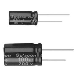 CAP.EL.100uF 50V 10x13 105C 5000Hrs THT