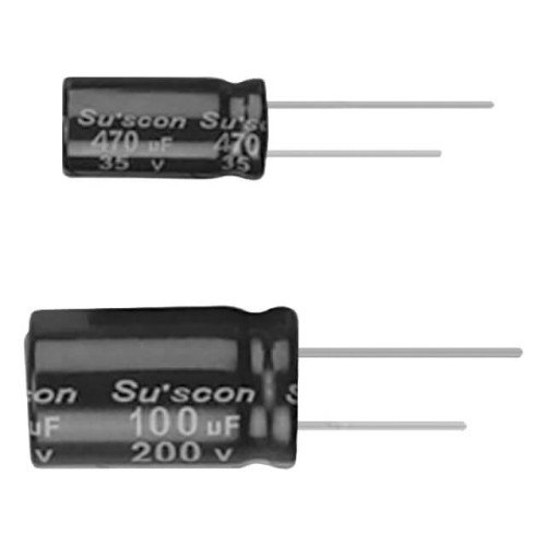 CAP.EL.100uF 50V 10x13 105C 5000Hrs THT