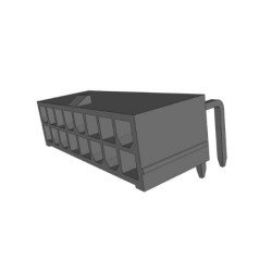 BOX HEADER 16PIN(2x8) 4.20mm R/A MINI FIT CONN.