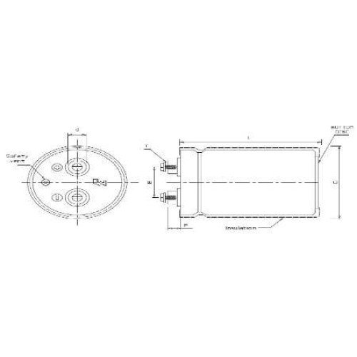 CAP.EL.5600uF 450V 76x145 85C PG6-SR-996