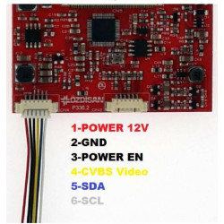 TFT Driver board for HS 7” analog intercom with AM - OZD-630A-HS070-H01-S01