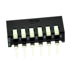 SWITCH DIP 6 Pos. THT V/T - PI060900 SWITCH DIP 6 Pos. THT V/T - PI060900