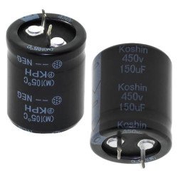 CAP.EL.150uF 450V 25x35 10MM 105C SNAP IN KOSHIN CAP.EL.150uF 450V 25x35 10MM 105C SNAP IN KOSHIN