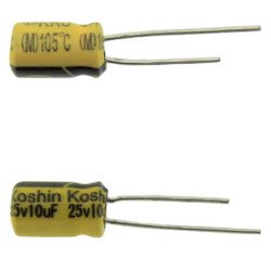 CAP.EL.10uF 25V 4x7 1.5MM 105C BULK KOSHIN CAP.EL.10uF 25V 4x7 1.5MM 105C BULK KOSHIN