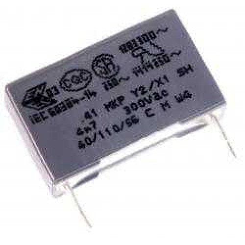 CAP.POL.22nF 300VAC 15MM %10 X1Y2 KEMET - R413I2220DQM1K