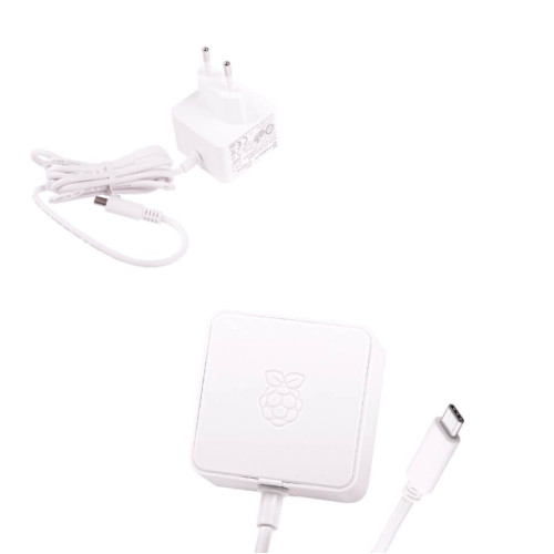 RASPBERRY Pi 4 GÜÇ ADAPTÖRÜ 5.1V 3A ORJİNAL BEYAZ - RASPBERRY PI 4 ADAPTÖR
