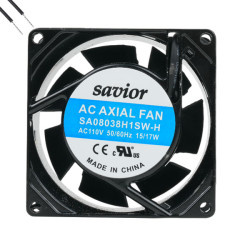 FAN 80x80x38MM 110V 0.15A 17W 2700RPM WIRE SAVIOR - SA08038H1SW-H