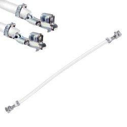 PRE-CRIMPED 2.50 to 2.50 SCKT to SCKT WHITE 300MM