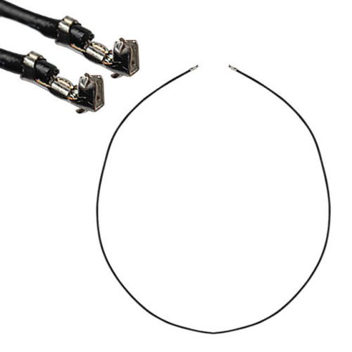 PRE-CRIMPED 1.25 to 1.25 SCKT to SCKT BLACK 300MM PRE-CRIMPED 1.25 to 1.25 SCKT to SCKT BLACK 300MM