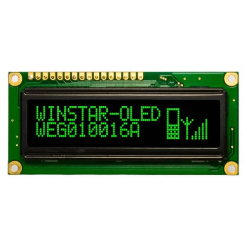 OLED GRAPHIC 100X16 GREEN 2.4" - WEG010016AGPP5N00000