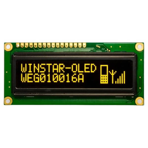 OLED GRAPHIC 100X16 YELLOW 2.4" - WEG010016ALPP5N00000