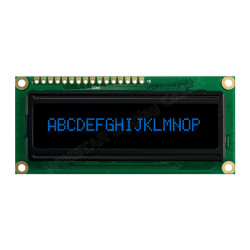 OLED CHARACTER 16X1 BLUE 2.25" - WEH001601BBPP5N00000 OLED CHARACTER 16X1 BLUE 2.25" - WEH001601BBPP5N00000