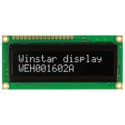 OLED CHARACTER 16X2 WHITE 2.29" - WEH001602AWPP5N00100 OLED CHARACTER 16X2 WHITE 2.29" - WEH001602AWPP5N00100