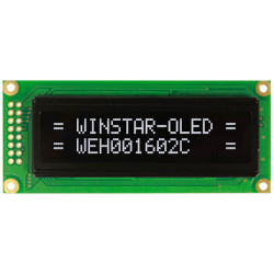 OLED CHARACTER 16X2 WHITE - WEH001602CWPP5N00000 OLED CHARACTER 16X2 WHITE - WEH001602CWPP5N00000