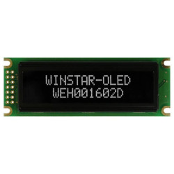 OLED CHARACTER 16X2 WHITE 2.29" - WEH001602DWPP5N00100 OLED CHARACTER 16X2 WHITE 2.29" - WEH001602DWPP5N00100